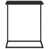 vidaXL Side Table Black Engineered wood, Iron Durable Side Table