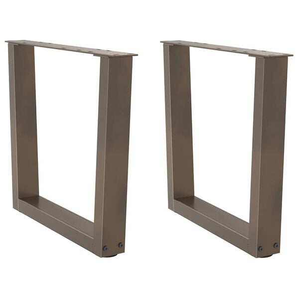 vidaXL Dining Table Leg Natural steel Powder-Coated Steel 19.7 x