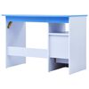 vidaXL Child Desk Blue and white Engineered wood Medium