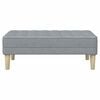 vidaXL Bench Light gray 113 x 57 x 39 cm fabric