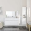 vidaXL Bathroom Furniture Set High gloss white Engineered wood, Acrylic