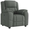 vidaXL Recliner Chair Dark Grey Fabric (100% polyester), metal, plywood