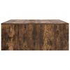vidaXL Coffee Table Smoked oak Engineered wood 39.4 x 39.4 x 15.7 in