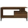 vidaXL Coffee Table Brown Oak Engineered wood, Metal 35.4x19.3x17.7 in
