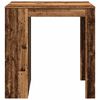 vidaXL Bar Table Old wood Engineered wood Medium Bar Table Rectangular