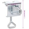 vidaXL Umbrella Clamp Silver Galvanized steel Compact