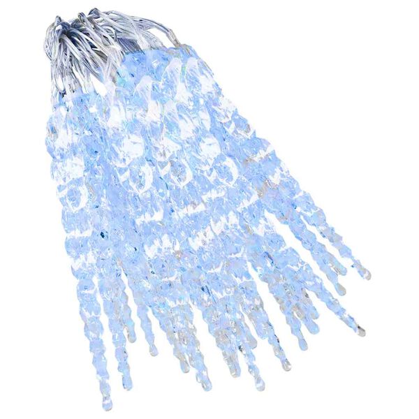 vidaXL Christmas Icicle Lights 40 pcs Cold White Acrylic Remote Control