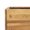 vidaXL Garden Planter Natural wood color Solid Acacia wood with PVC foil