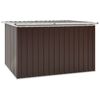 vidaXL Storage Box Brown Galvanized steel, plastic 67.3 x 39.0 x 36.6 in