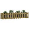 vidaXL Garden Raised Bed Natural wood Vacuum pressure impregnated pinewood