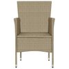 vidaXL Garden Chair Set of 2 Beige
