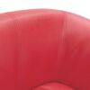 vidaXL Tub Chair Red Faux leather, pinewood, plywood Single Durable