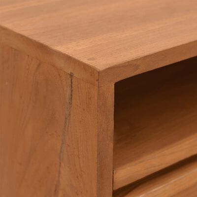 vidaXL Console Table 43.3"x11.8"x31.1" Solid Teak Wood