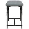 vidaXL Dining Bench Light Grey Steel Medium Durable Dining Bench