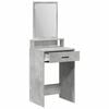 vidaXL Dressing Table Concrete Grey 19.69 x 16.14 x 55.12 in