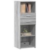 vidaXL Highboard Grey Sonoma Engineered wood 17.7x16.8x48.8 in Highboard