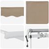 vidaXL Retractable Awning 157.48" x 118.11" Beige