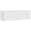 vidaXL TV Cabinet Set Set of 8 White Engineered wood Standard