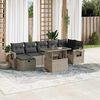 vidaXL Garden Sofa Set Light Grey