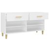 vidaXL Shoe Cabinet White Engineered wood Medium Shoe Cabinet
