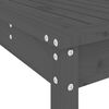 vidaXL Garden Bar Set Grey Solid Pine Wood Footrest Garden Bar Set