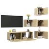 vidaXL TV Cabinet Set Set of 5 Sonoma oak Engineered wood Storage