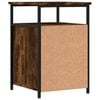 vidaXL Bedside Cabinet Smoked oak Engineered wood Adjustable Feet