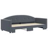 vidaXL Daybed With Trundle Dark Grey