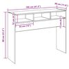 vidaXL Console Table Artisan Oak Engineered Wood Narrow Console Table