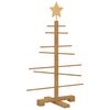 vidaXL Wooden Christmas Tree for Decoration 70.9" Solid Wood Pine