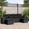 vidaXL Garden Sofa Set Black