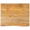 vidaXL Table Top Natural wood tones Solid mango wood 35.4x31.5 in
