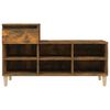 vidaXL Shoe Cabinet Smoked Oak Engineered wood Medium