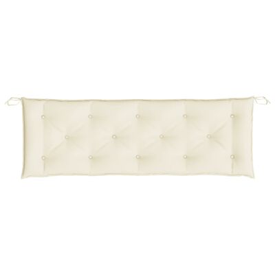 vidaXL Garden Bench Cushion Cream White 59.1"x19.7"x2.8" Oxford Fabric