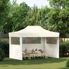 vidaXL Party Tent Cream 600D Oxford fabric with PVC coating 10x13 Feet