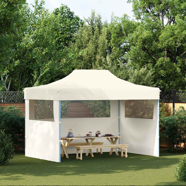 vidaXL Party Tent Cream 600D Oxford fabric with PVC coating 10x13 Feet