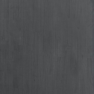 vidaXL High Cabinet Gray 31.5"x11.8"x82.7" Solid Pine Wood