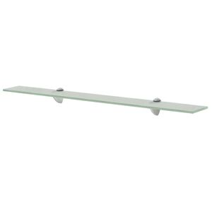 vidaXL Floating Shelf Frosted Tempered safety glass, Zinc alloy