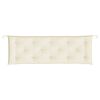 vidaXL Garden Bench Cushion Set of 2 Cream White Oxford fabric