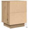 vidaXL Bedside Cabinet Set of 2 Artisan Oak Engineered wood Medium