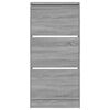 vidaXL Shoe Cabinet Grey sonoma Engineered wood 23.6 x 8.3 x 49.4 in