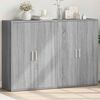 vidaXL Grey Sonoma Sideboard Engineered Wood Medium Stylish Sideboard