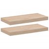 vidaXL Floating Shelf Set of 2 Oak Engineered wood with oak veneer