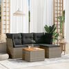 vidaXL Garden Sofa Set Grey