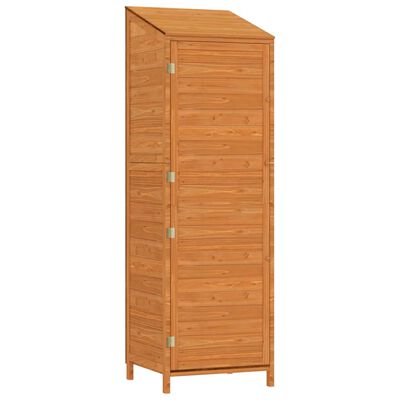 vidaXL Garden Shed Brown 21.7"x20.5"x68.7" Solid Wood Fir