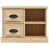 vidaXL Bedside Cabinet Sonoma Oak Engineered wood Compact