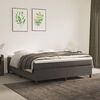 vidaXL Bed Frame Dark Grey Velvet (100% polyester), plywood, engineered wood
