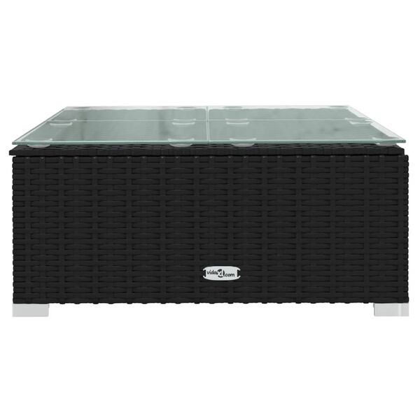 vidaXL Garden Coffee Table Black