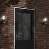 vidaXL Outdoor Wall Light Set of 2 Black Stainless steel, PC Large