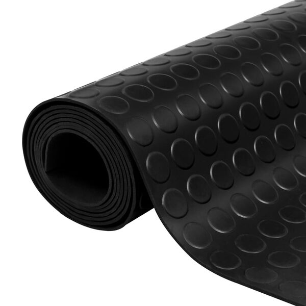 vidaXL Rubber Floor Mat Anti-Slip with Dots 16.4'x3.3'
